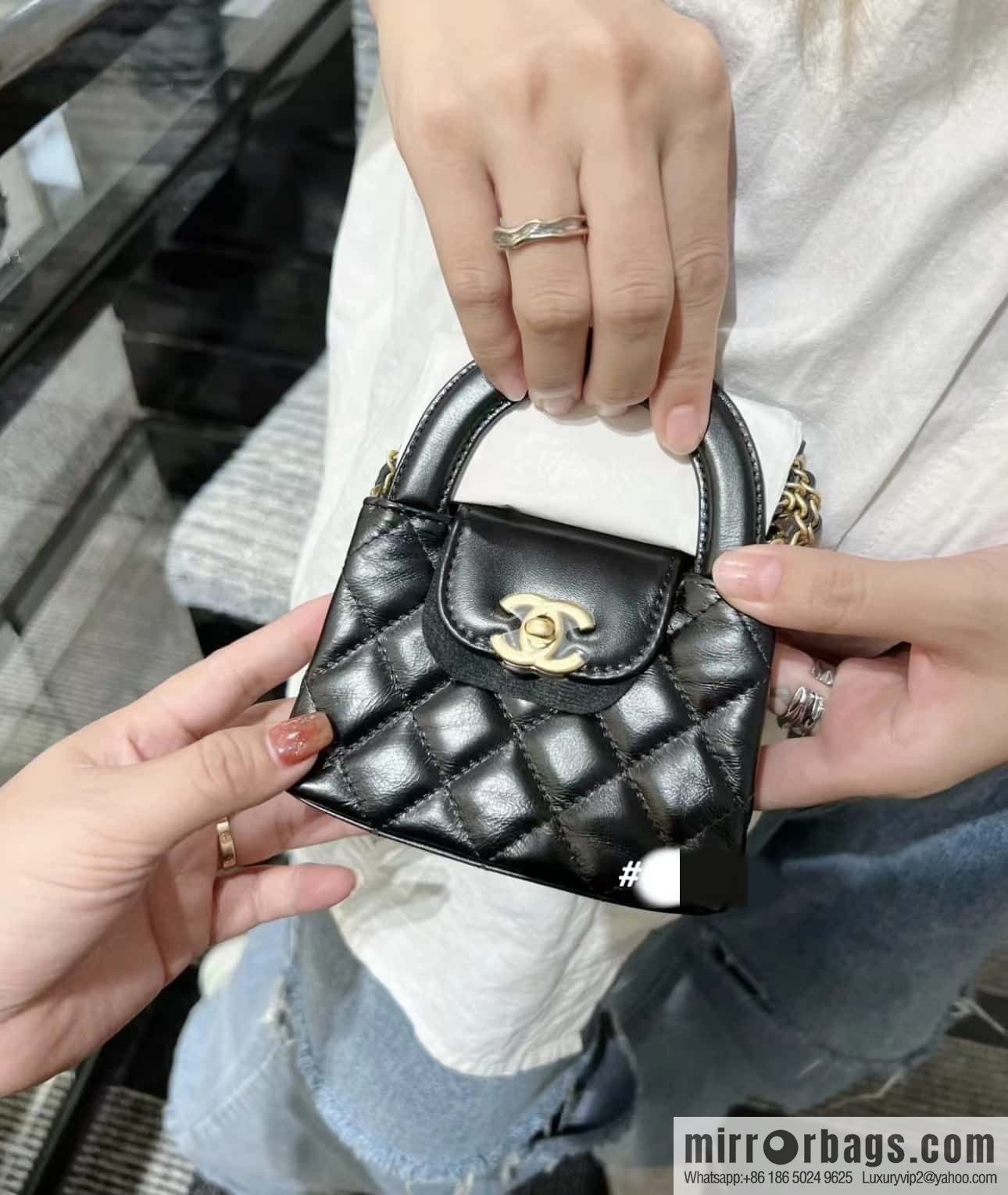 CHANEL 23K autumn and winter series mini Kelly bag AP3435 black