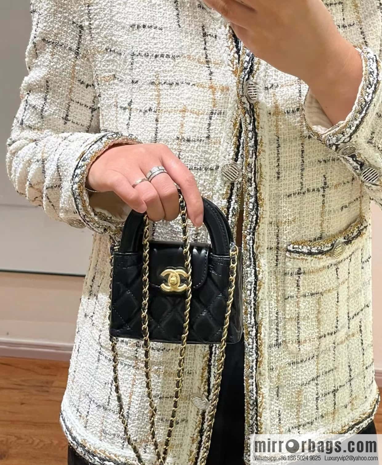 CHANEL 23K autumn and winter series mini Kelly bag AP3435 black