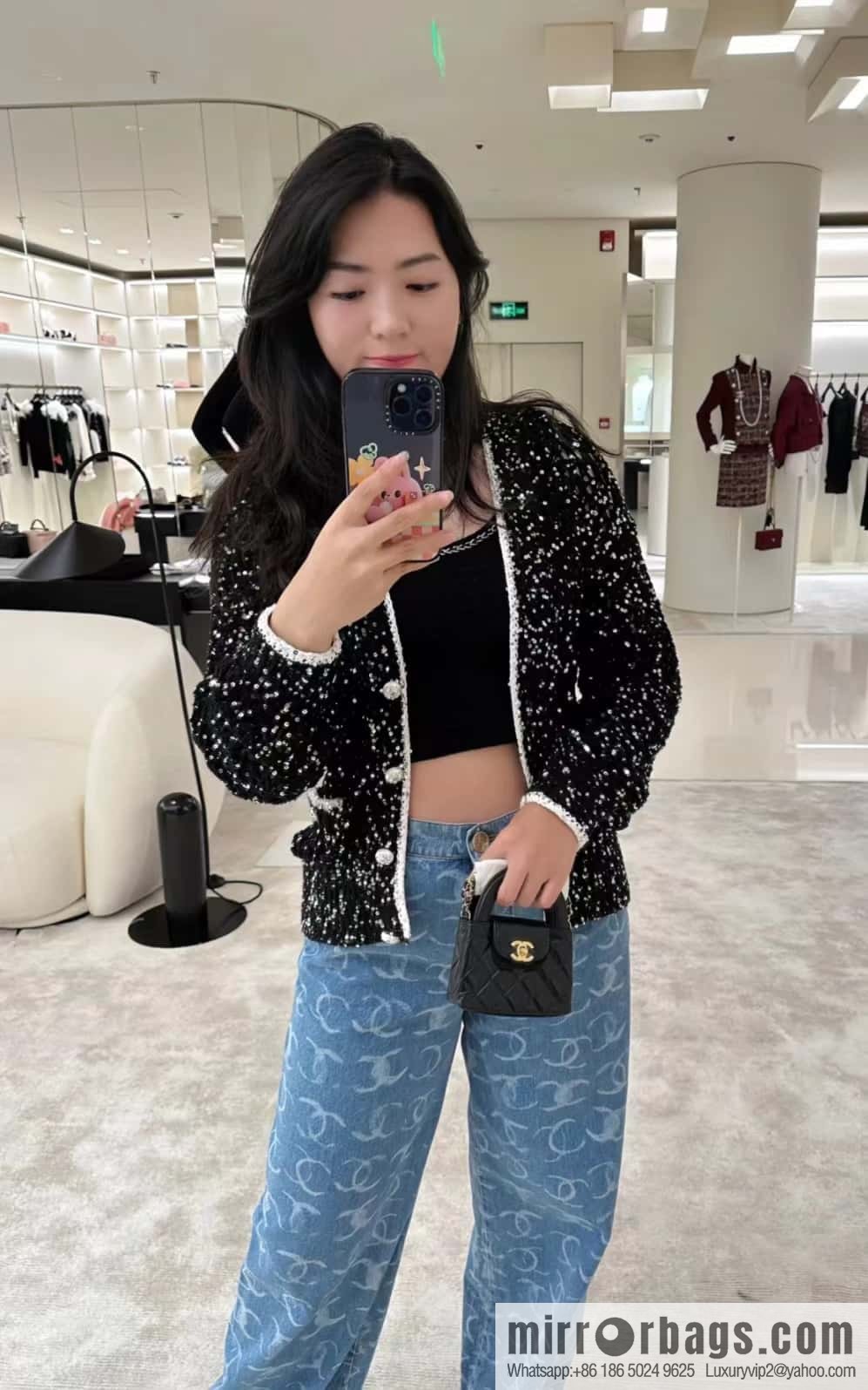 CHANEL 23K autumn and winter series mini Kelly bag AP3435 black