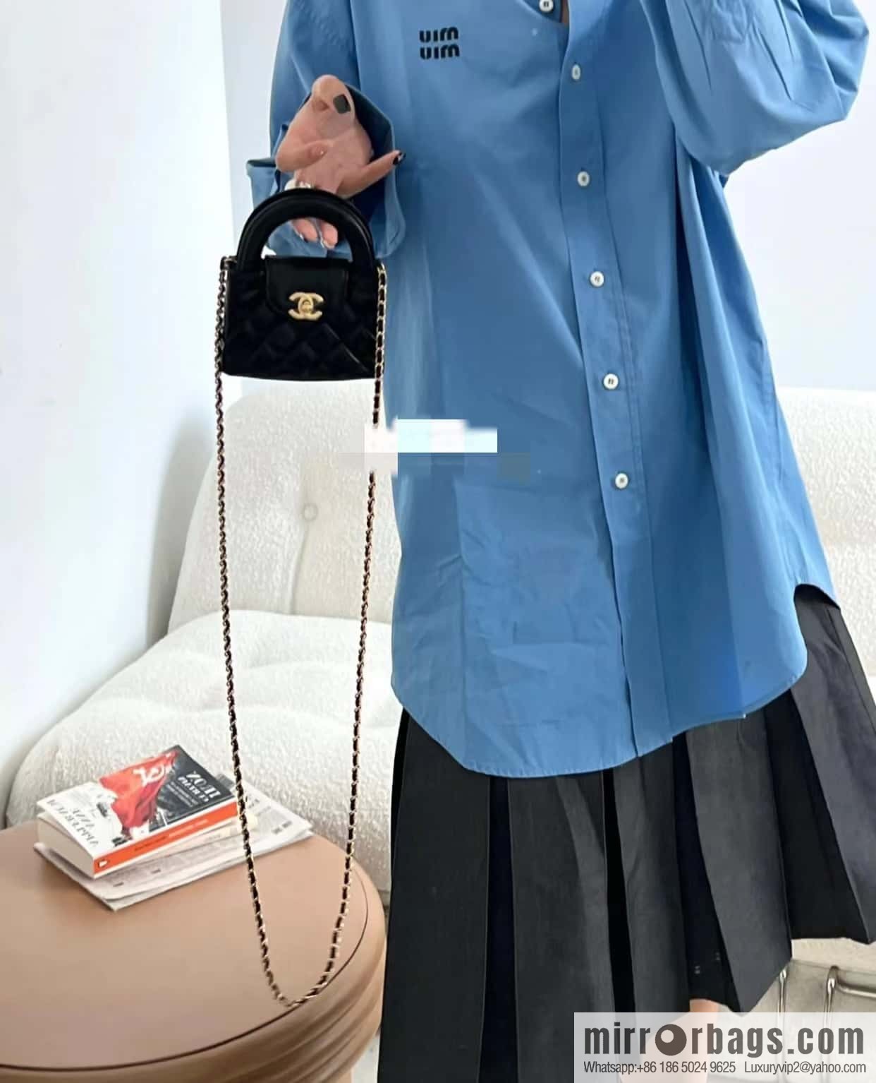 CHANEL 23K autumn and winter series mini Kelly bag AP3435 black