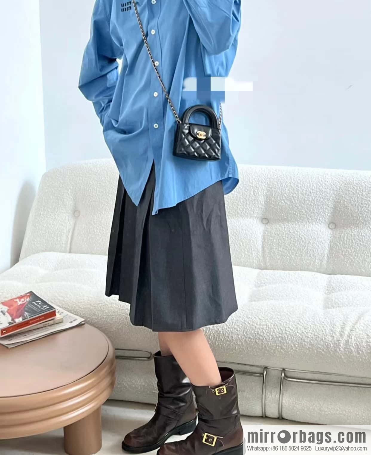CHANEL 23K autumn and winter series mini Kelly bag AP3435 black