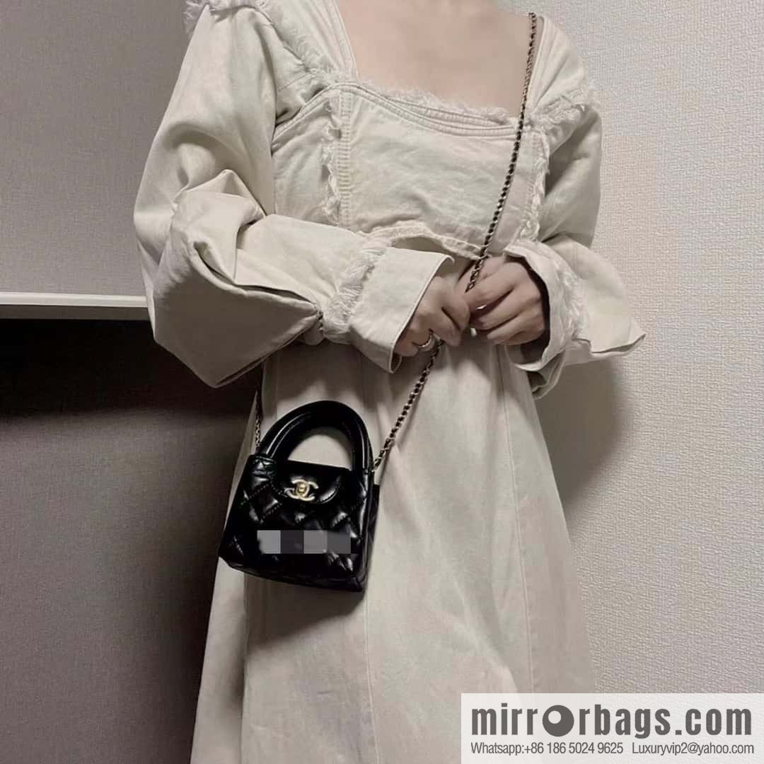 CHANEL 23K autumn and winter series mini Kelly bag AP3435 black