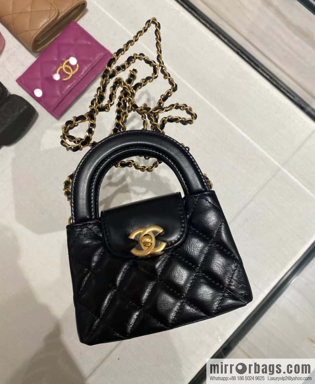 CHANEL 23K autumn and winter series mini Kelly bag AP3435 black