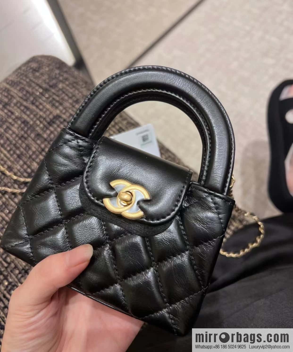 CHANEL 23K autumn and winter series mini Kelly bag AP3435 black