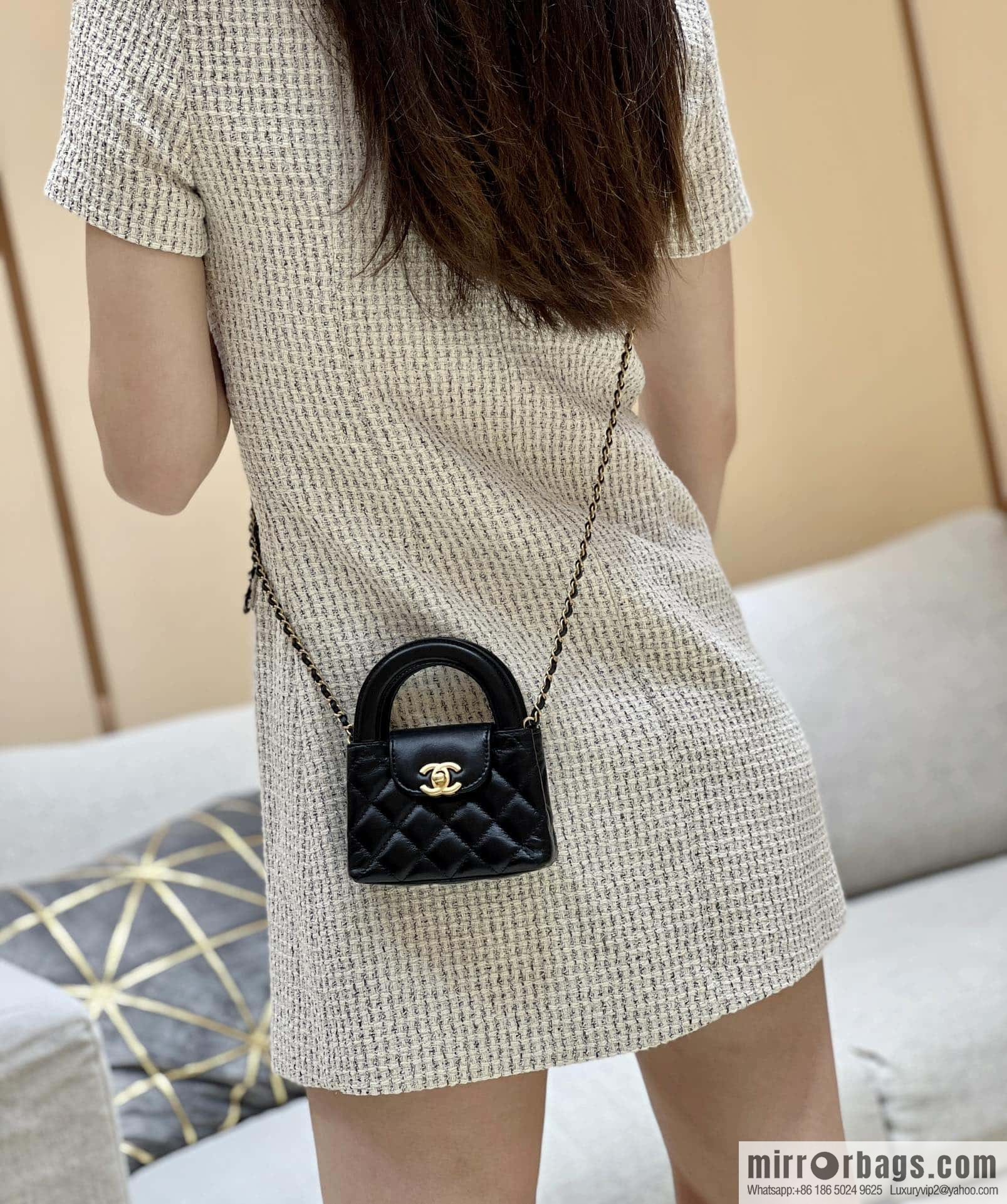 CHANEL 23K autumn and winter series mini Kelly bag AP3435 black