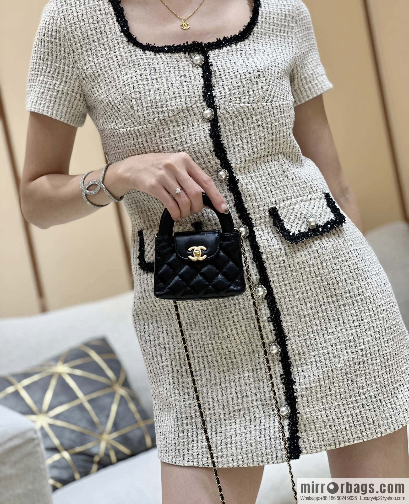 CHANEL 23K autumn and winter series mini Kelly bag AP3435 black