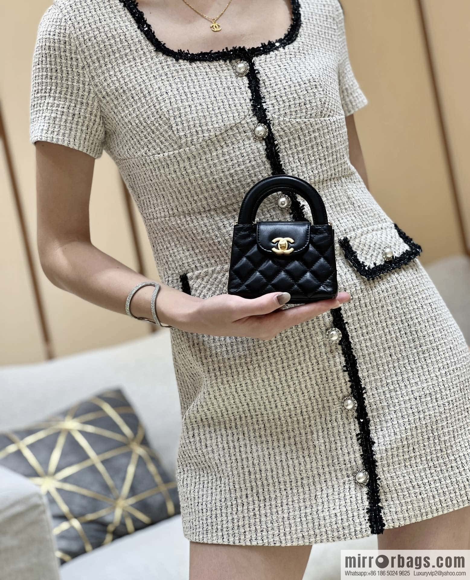 CHANEL 23K autumn and winter series mini Kelly bag AP3435 black