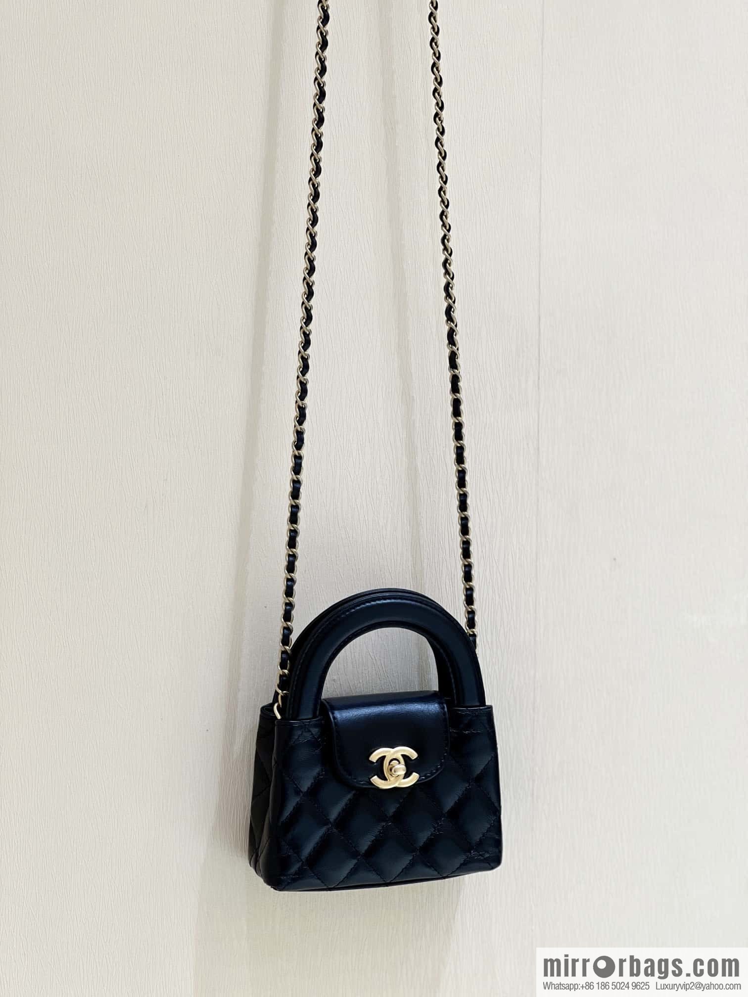 CHANEL 23K autumn and winter series mini Kelly bag AP3435 black