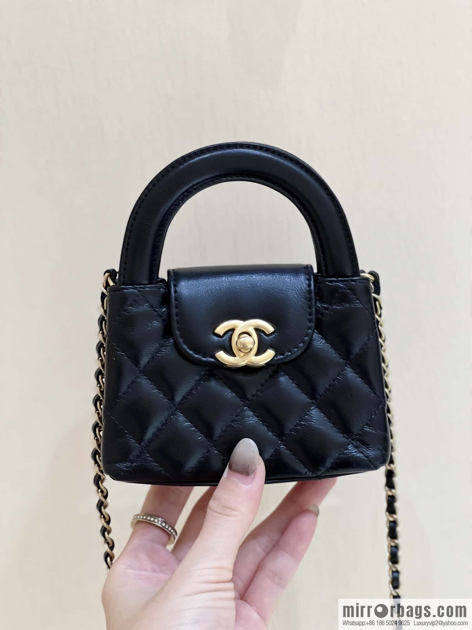 CHANEL 23K autumn and winter series mini Kelly bag AP3435 black