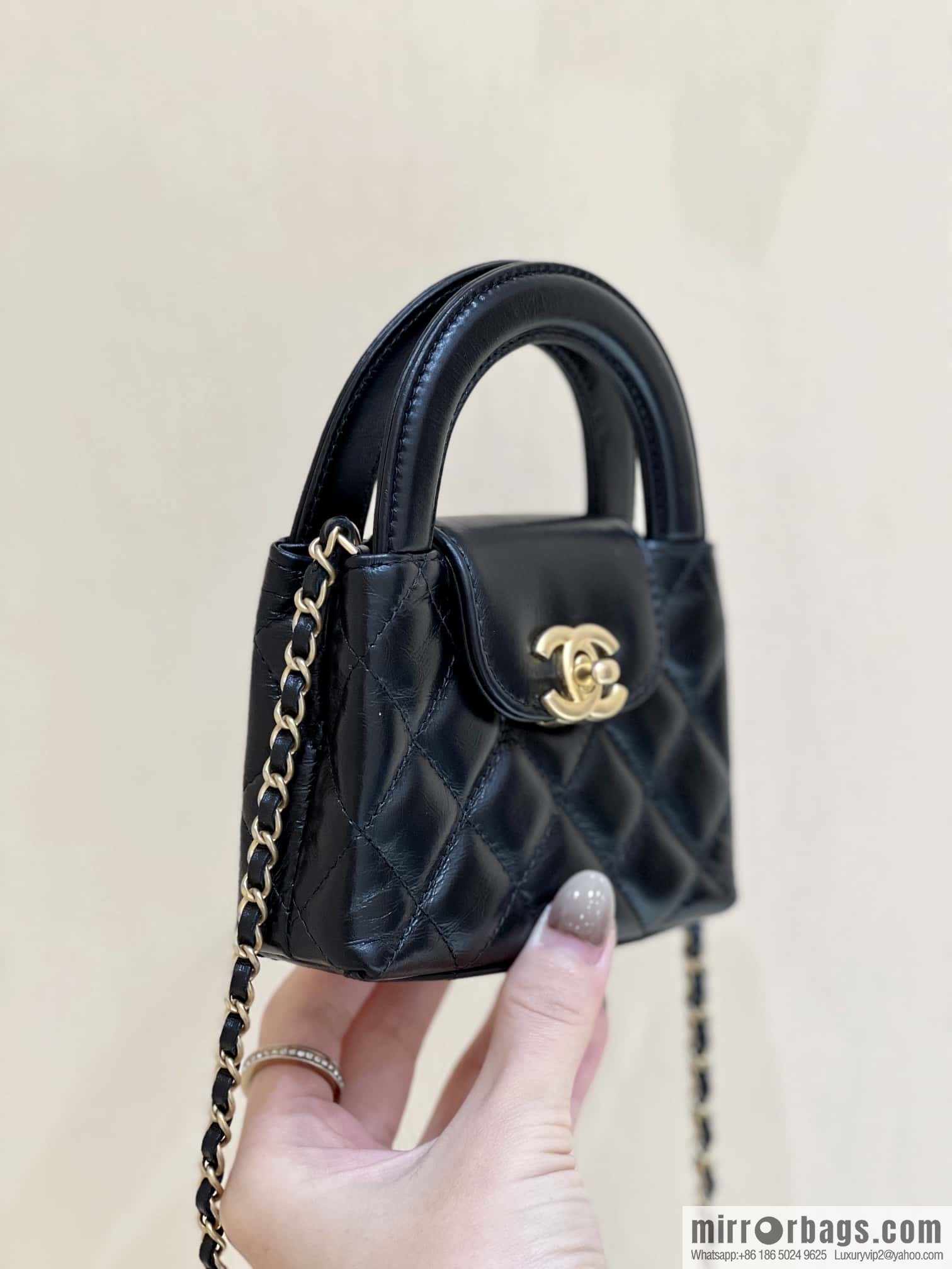 CHANEL 23K autumn and winter series mini Kelly bag AP3435 black