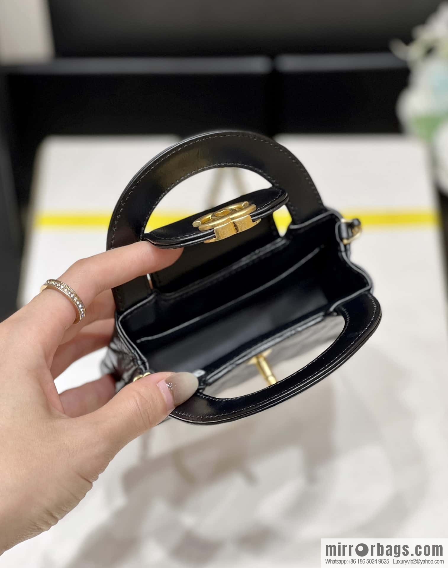 CHANEL 23K autumn and winter series mini Kelly bag AP3435 black