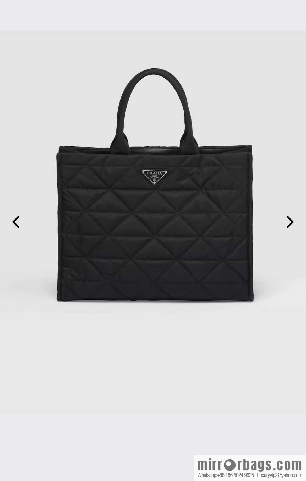 PRADA imported nylon cloth, new diamond tote bag 2VG096