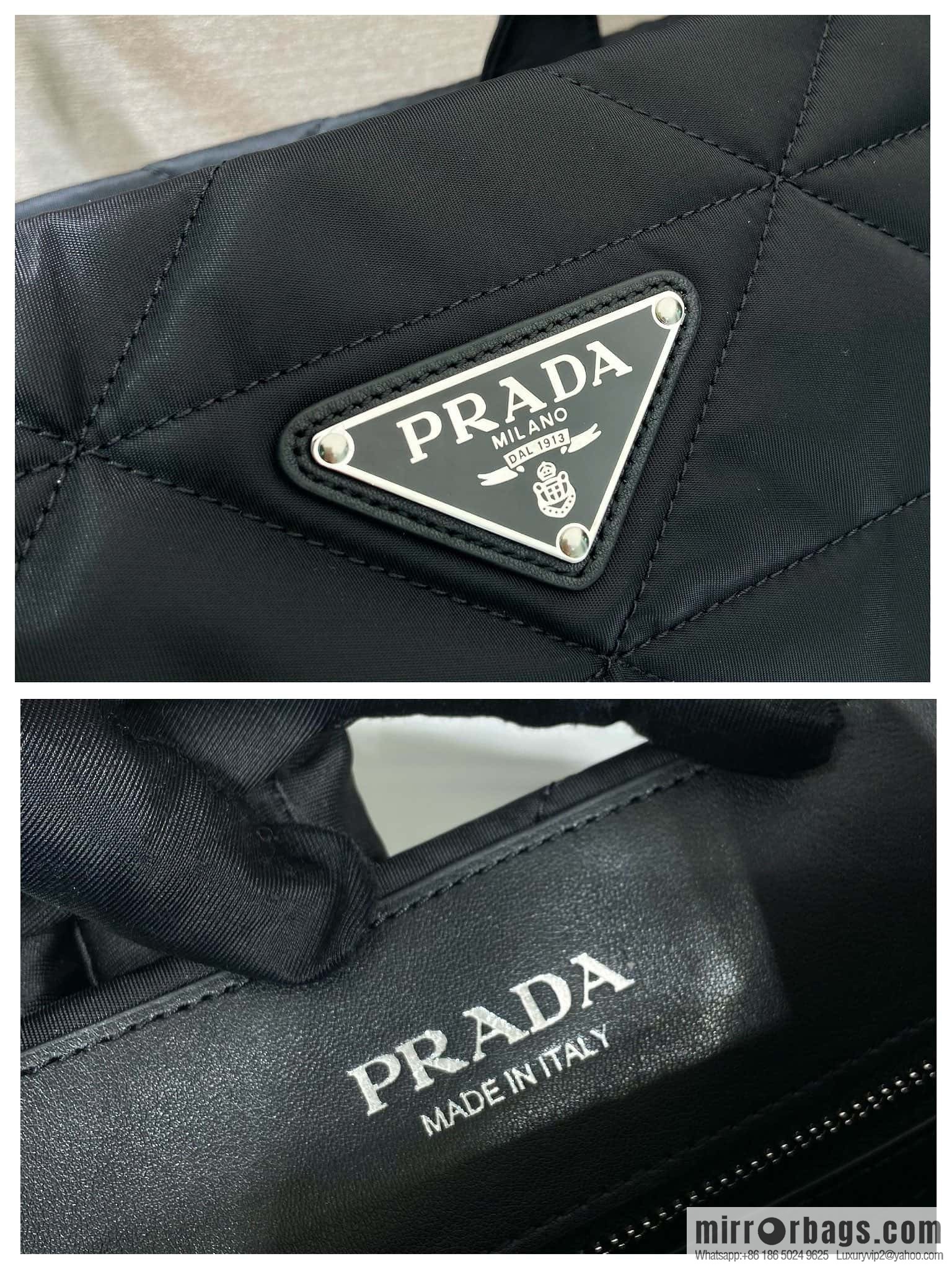 PRADA imported nylon cloth, new diamond tote bag 2VG096
