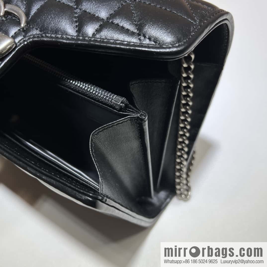 GG Marmont series quilted mini chain strap handbag 474575g leather square