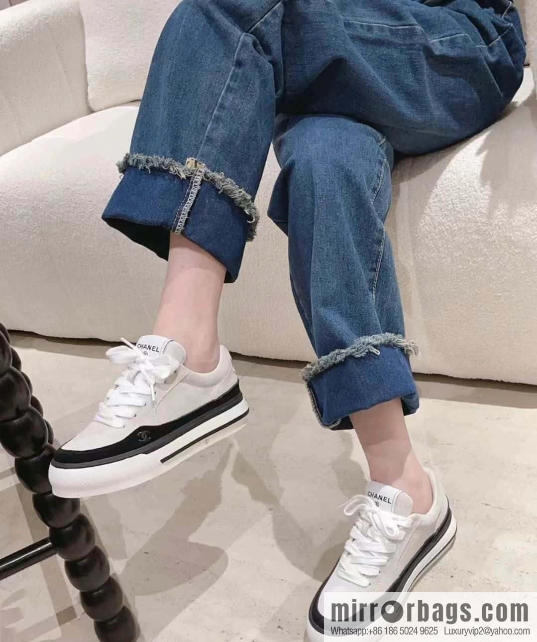 CHANEL Xiaoxiang Thick-soled heightening casual sports board shoes