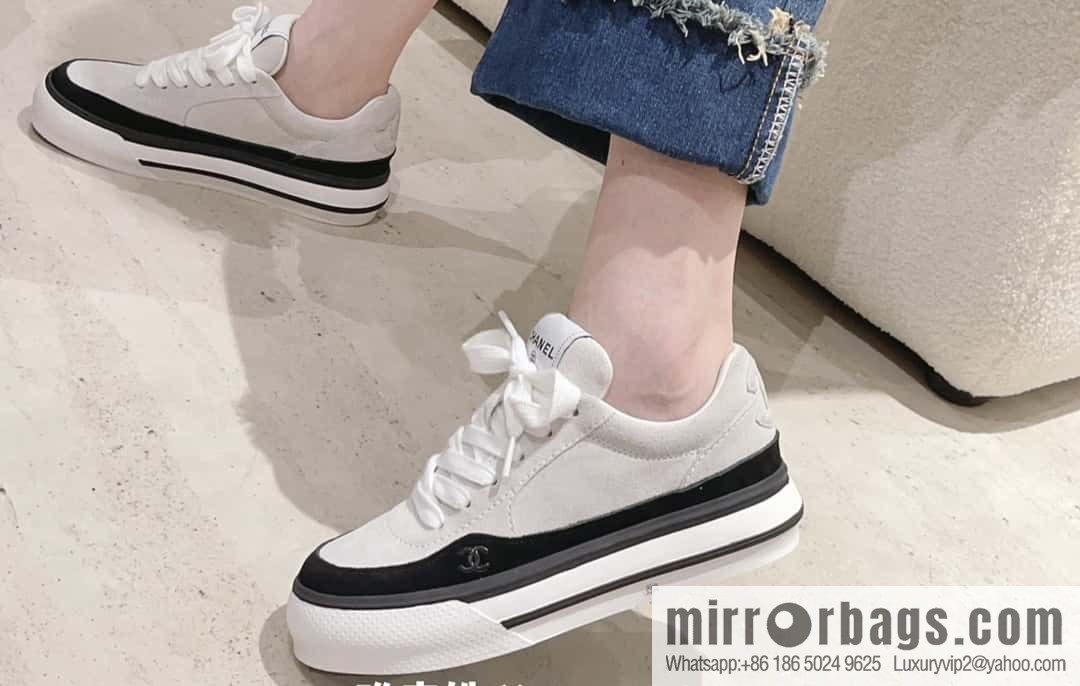 CHANEL Xiaoxiang Thick-soled heightening casual sports board shoes