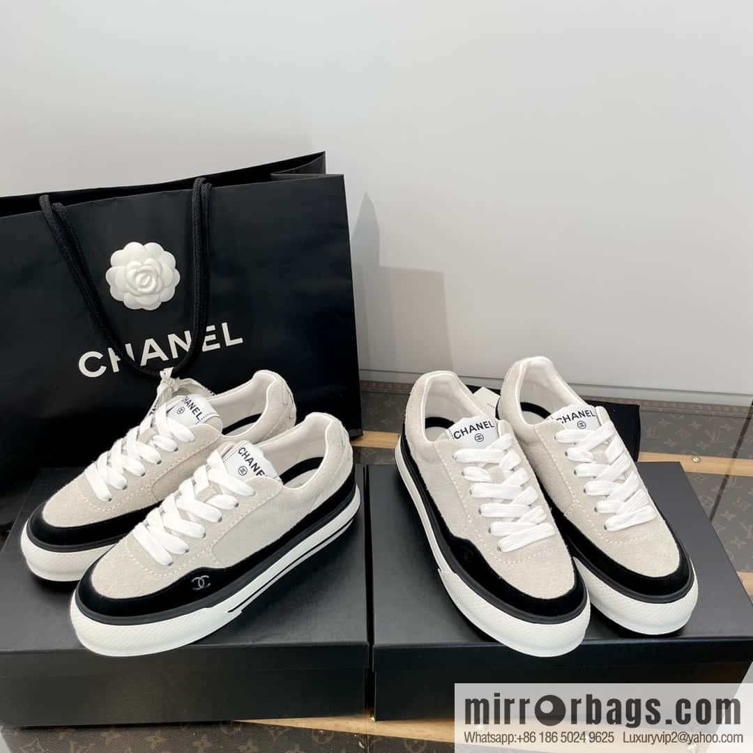 CHANEL Xiaoxiang Thick-soled heightening casual sports board shoes