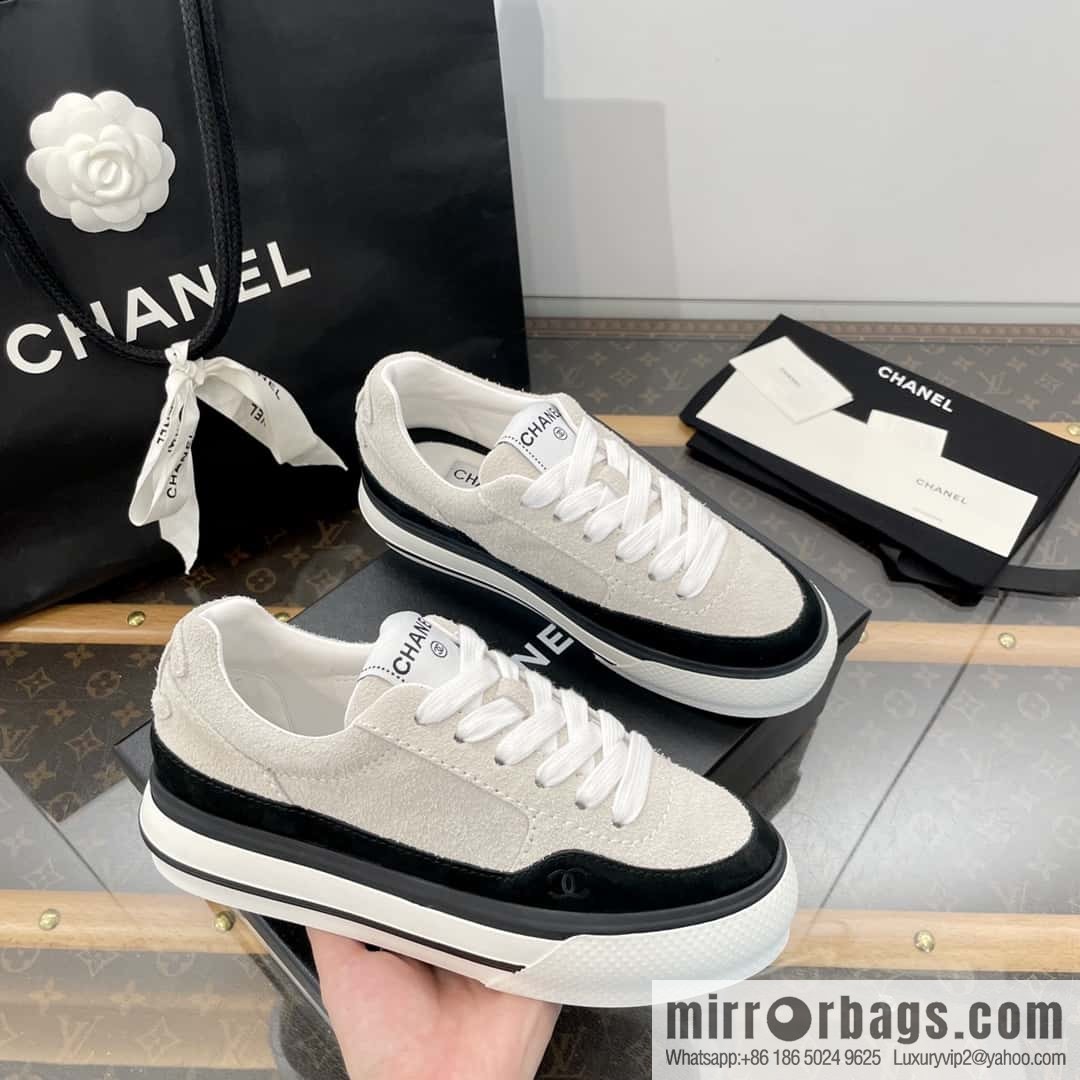 CHANEL Xiaoxiang Thick-soled heightening casual sports board shoes
