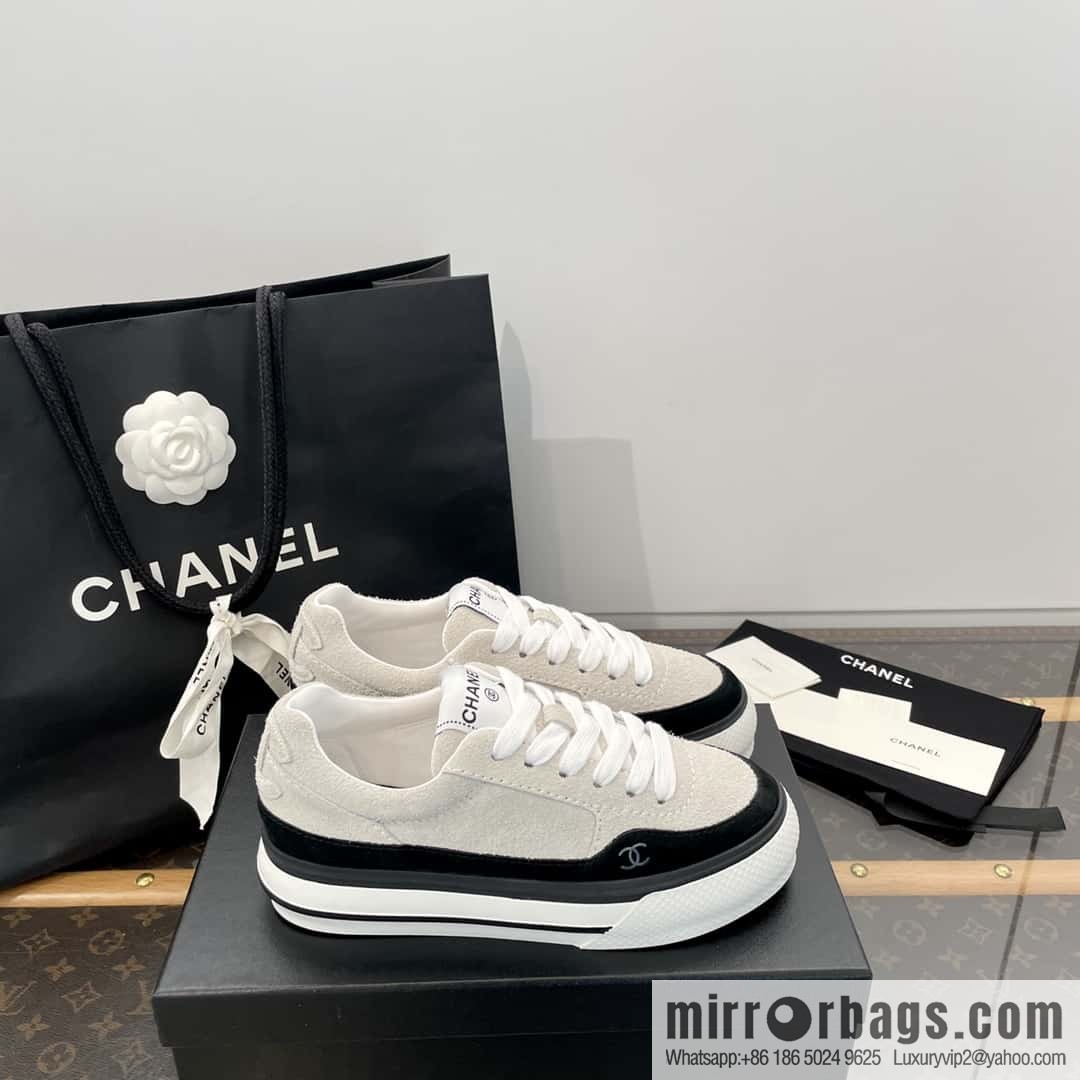 CHANEL Xiaoxiang Thick-soled heightening casual sports board shoes