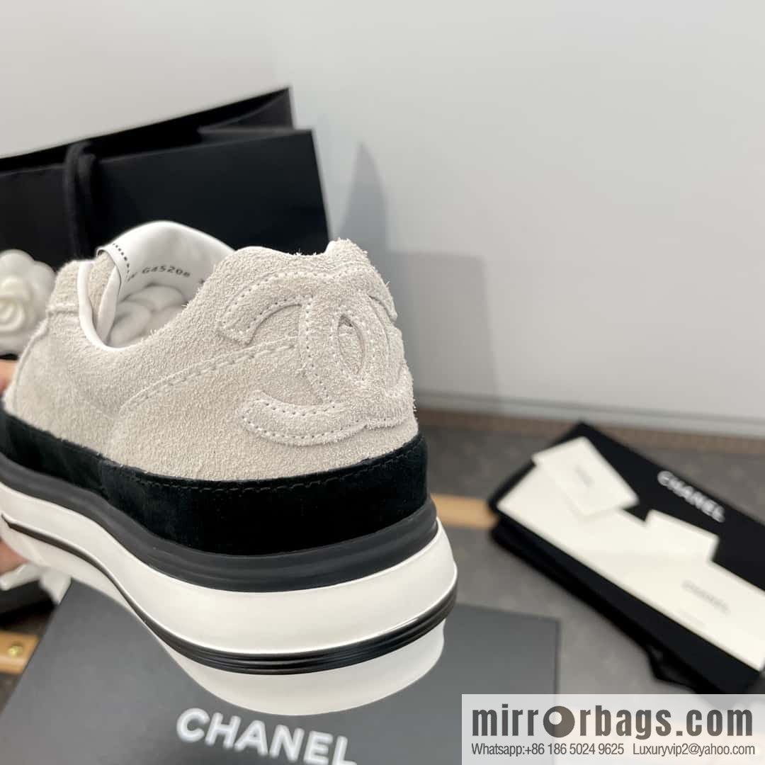 CHANEL Xiaoxiang Thick-soled heightening casual sports board shoes