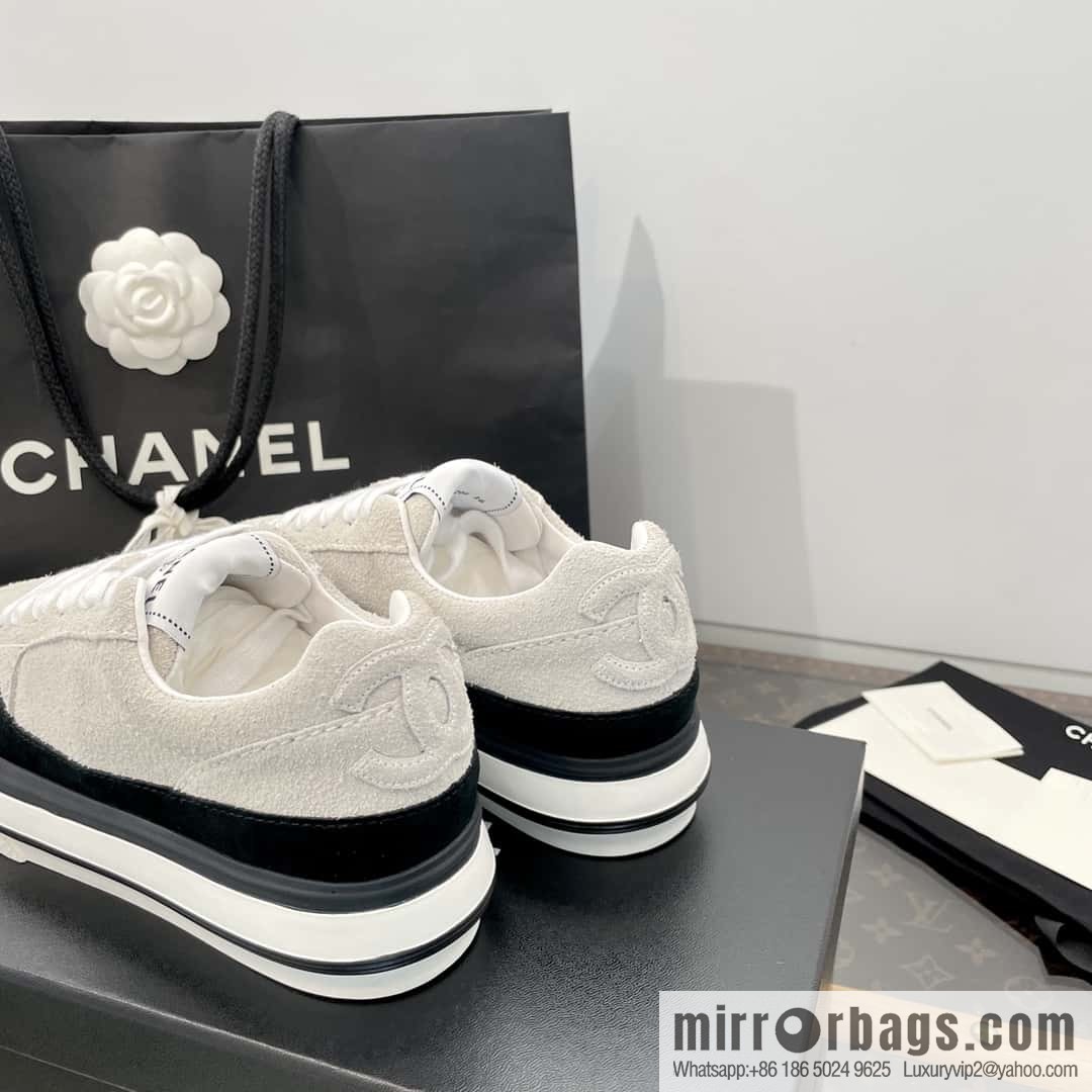 CHANEL Xiaoxiang Thick-soled heightening casual sports board shoes