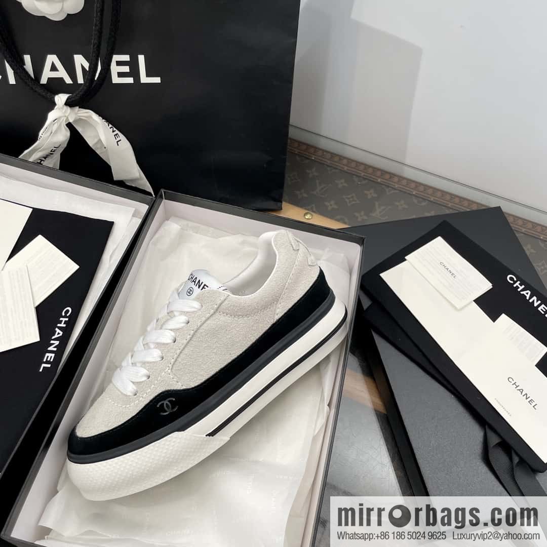 CHANEL Xiaoxiang Thick-soled heightening casual sports board shoes