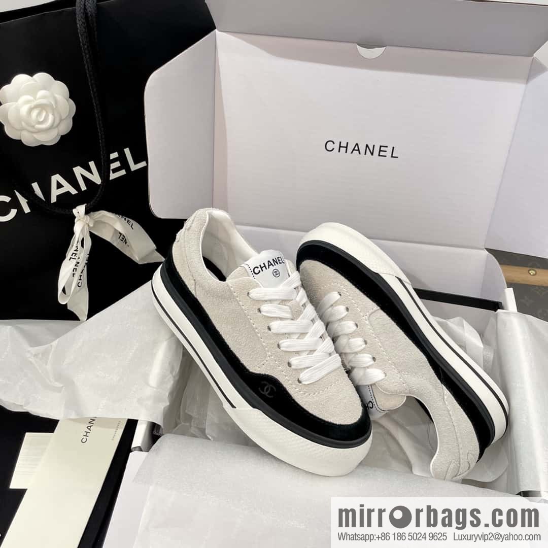 CHANEL Xiaoxiang Thick-soled heightening casual sports board shoes