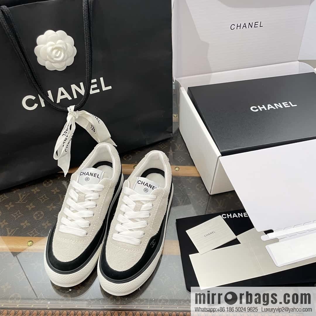 CHANEL Xiaoxiang Thick-soled heightening casual sports board shoes