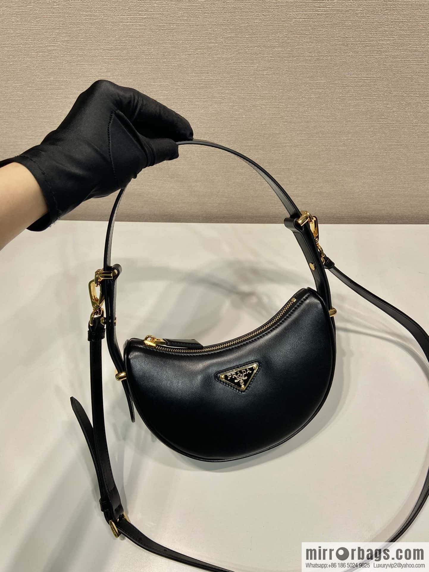Prada Moon handbag 1BC199 black