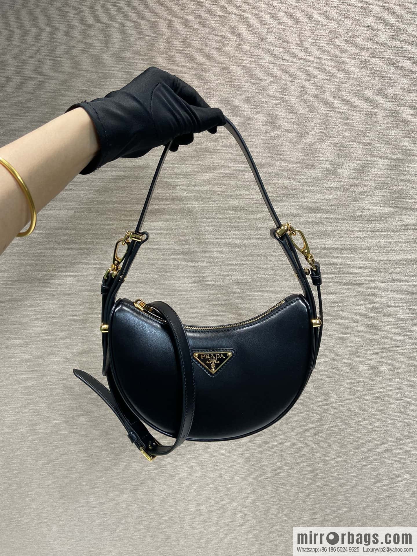 Prada Moon handbag 1BC199 black