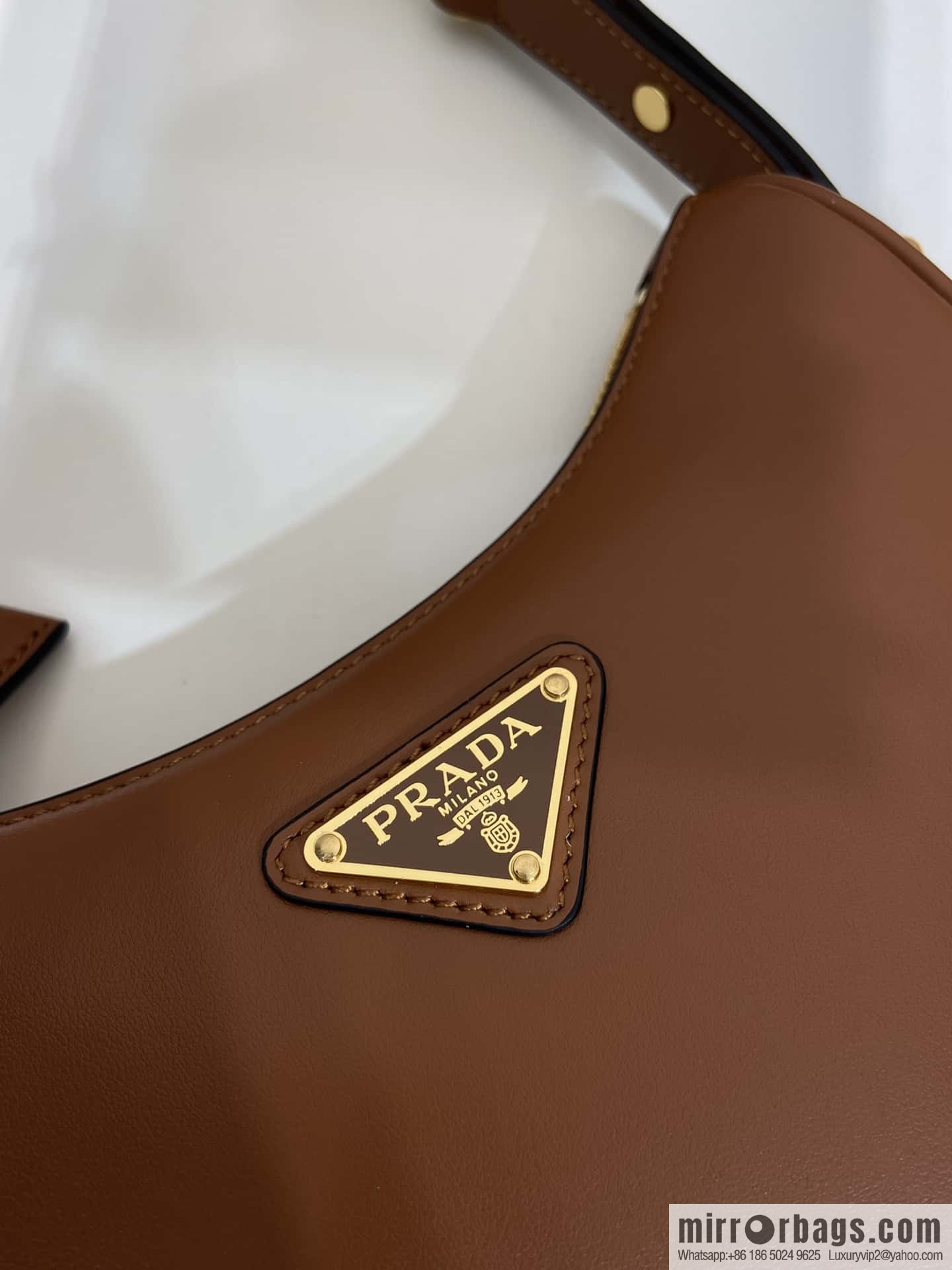 PRADA Moon handbag 1BC199 caramel color