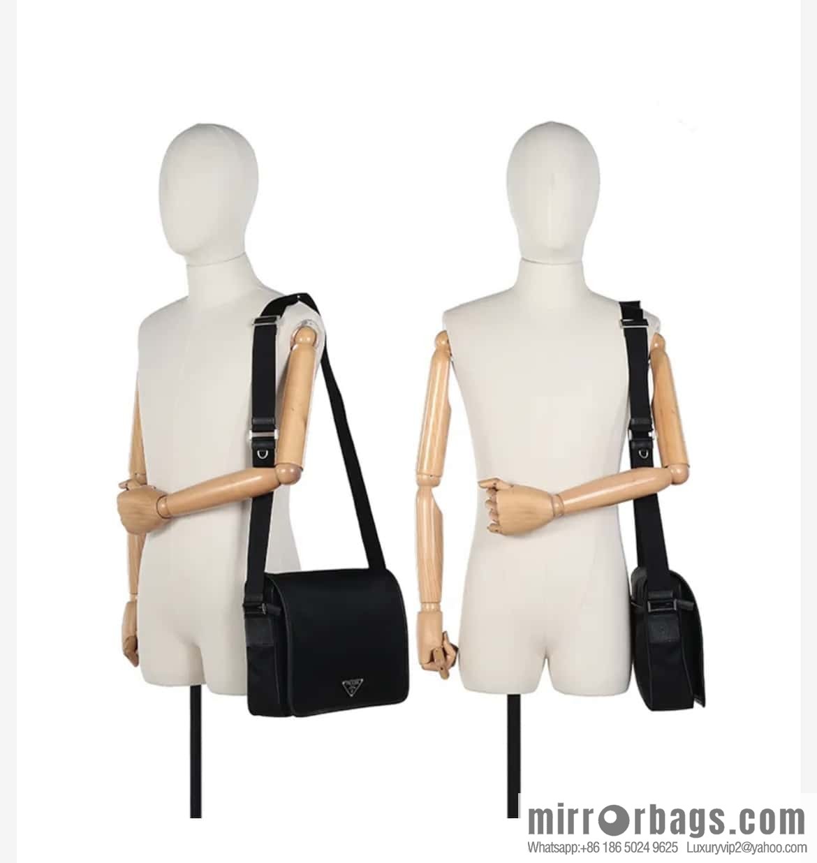 PRADA imported nylon fabric, new messenger bag 2VD039