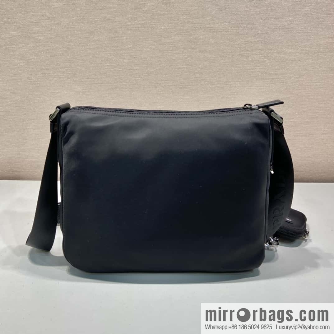 PRADA imported fabric shoulder bag 1BC421