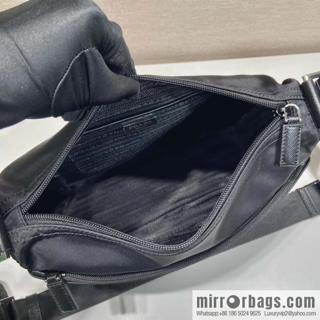 PRADA imported fabric shoulder bag 1BC421