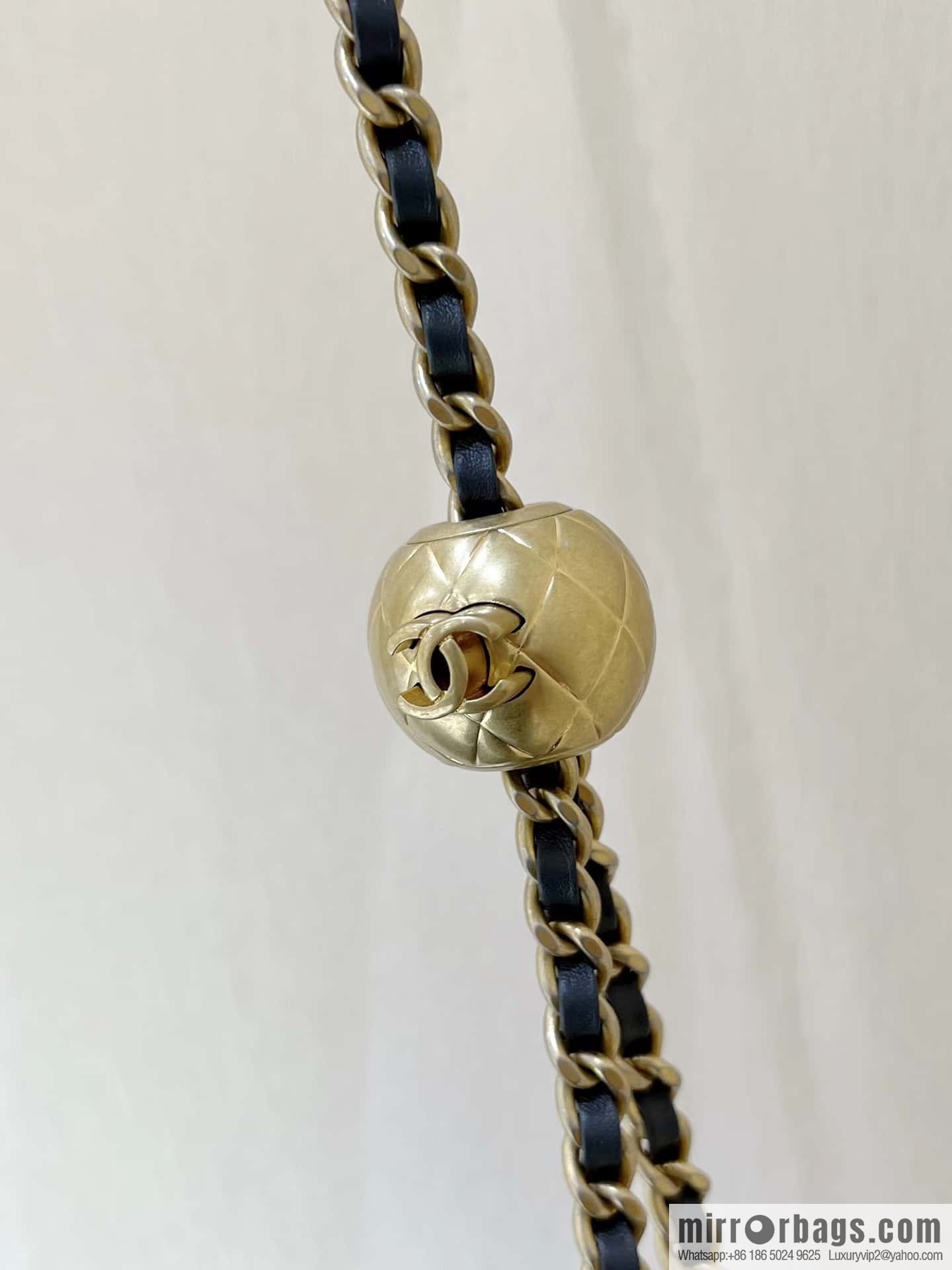 CHANEL 23K new color, pure original small gold ball, classic cf mini AS1786