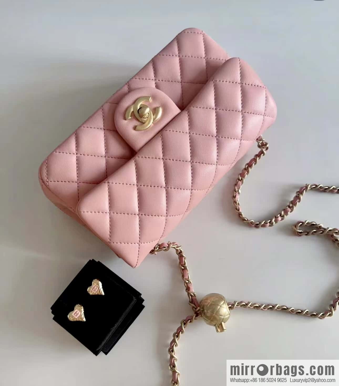 CHANEL 23K new color, pure original small gold ball, large mini20cm AS1787