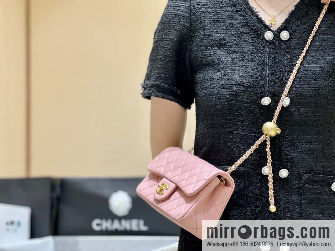 CHANEL 23K new color, pure original small gold ball, large mini20cm AS1787