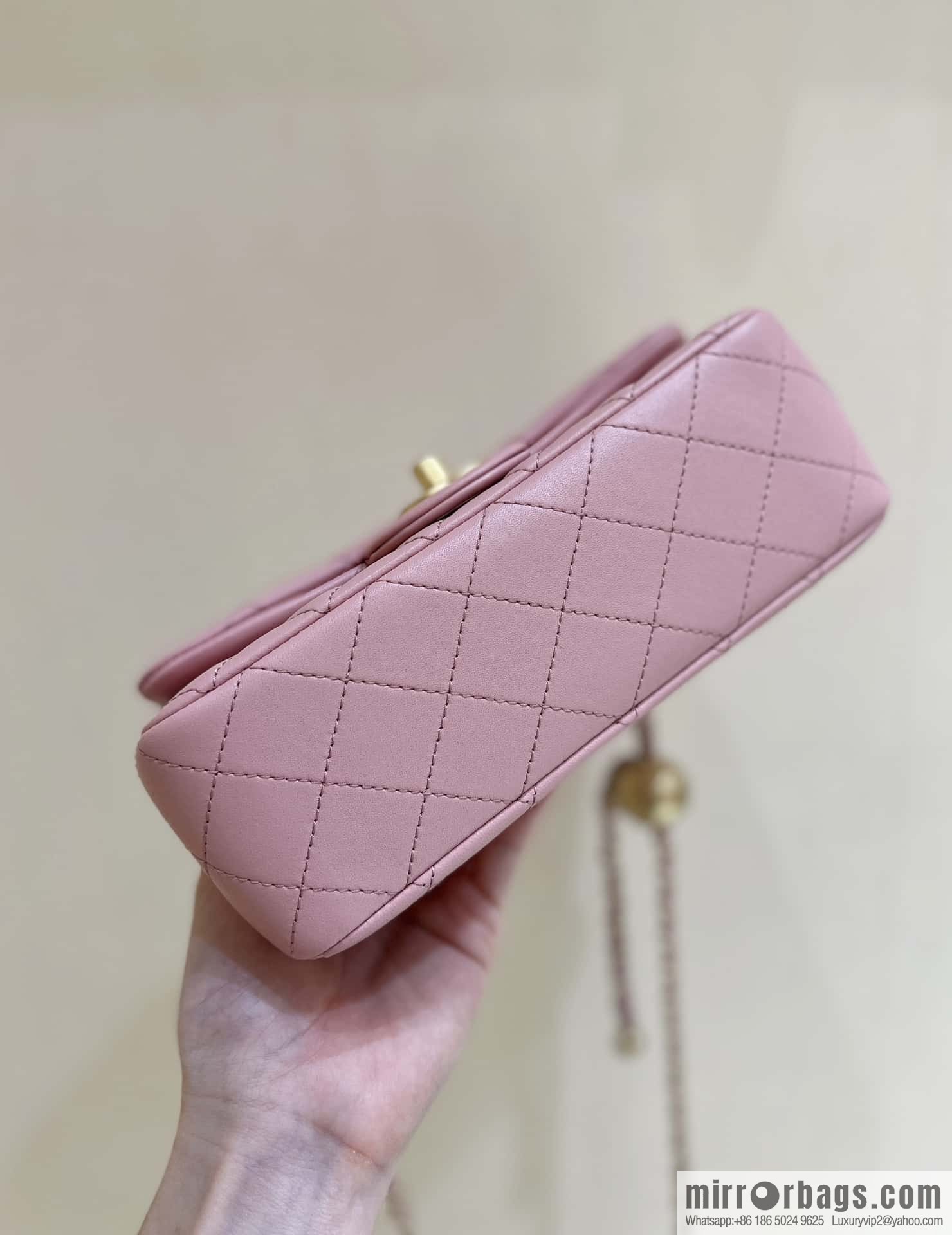 CHANEL 23K new color, pure original small gold ball, large mini20cm AS1787