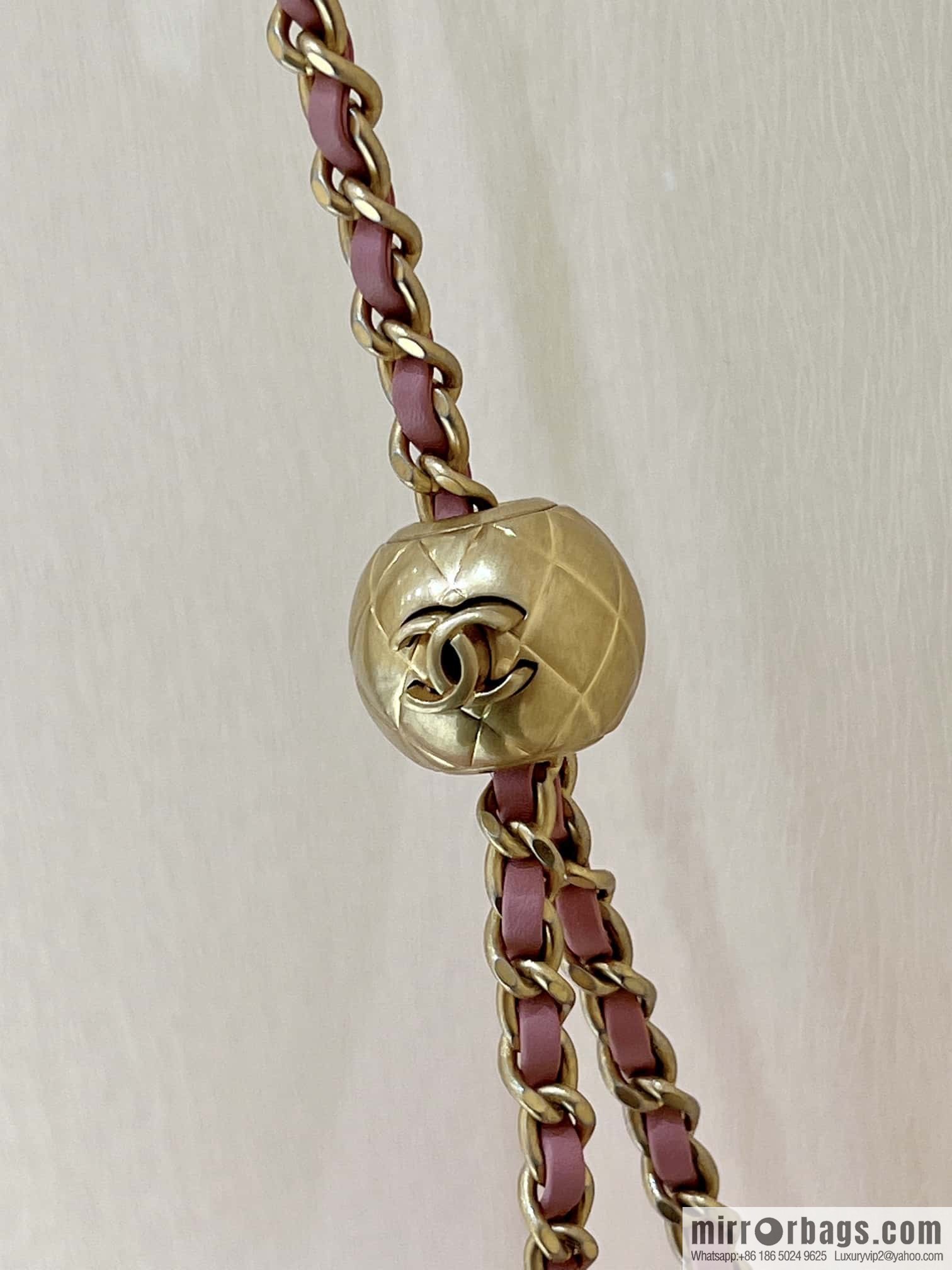 CHANEL 23K new color, pure original small gold ball, large mini20cm AS1787