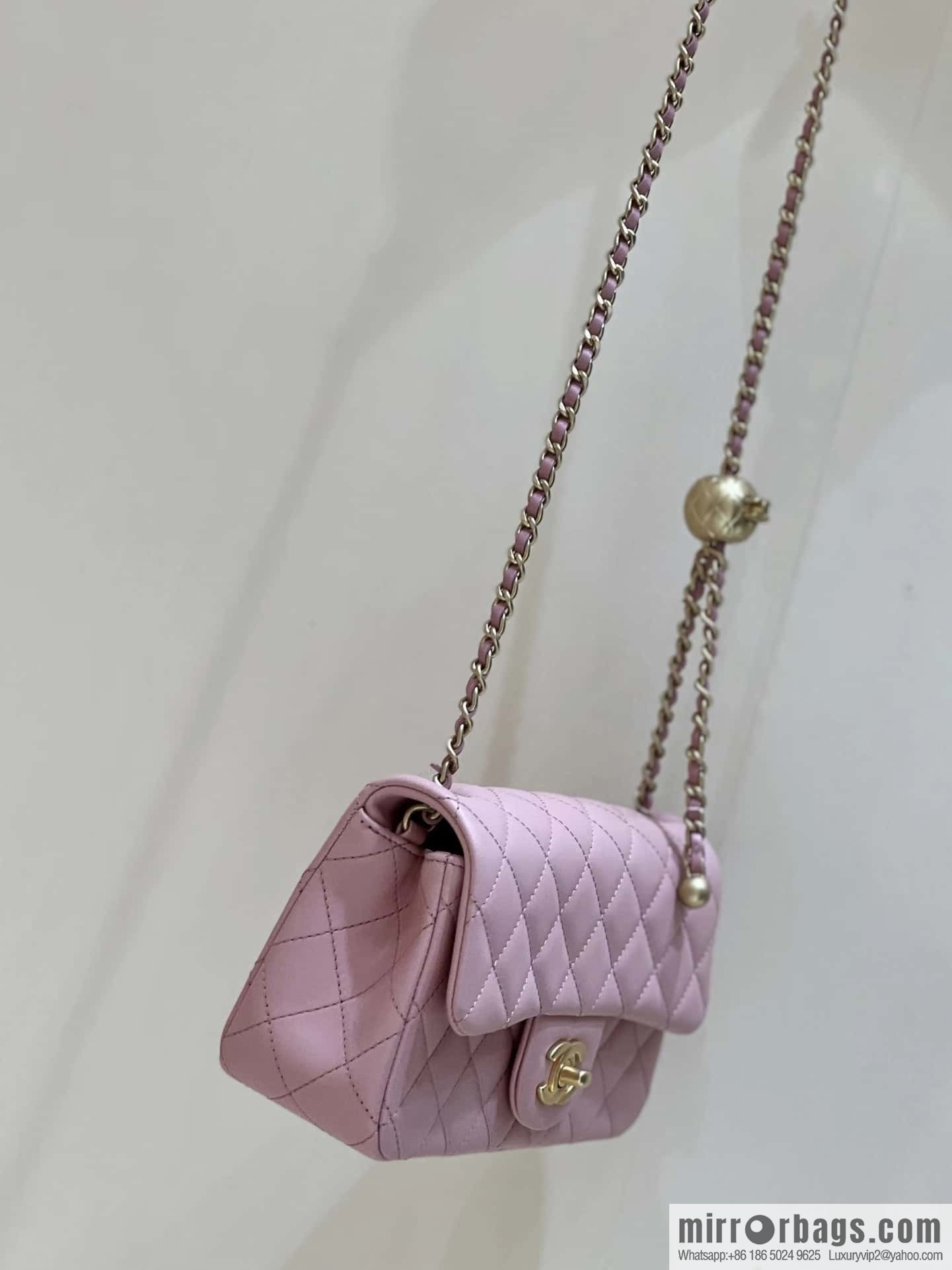 CHANEL 23K new color, pure original small gold ball, large mini20cm AS1787