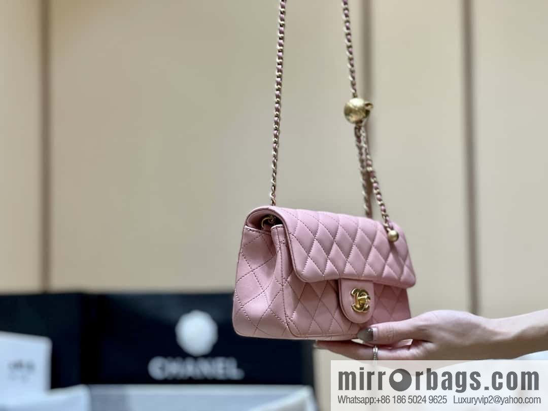 CHANEL 23K new color, pure original small gold ball, large mini20cm AS1787