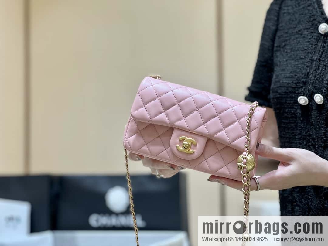 CHANEL 23K new color, pure original small gold ball, large mini20cm AS1787