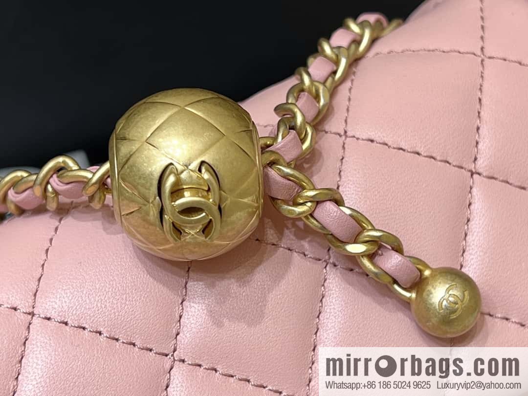 CHANEL 23K new color, pure original small gold ball, large mini20cm AS1787