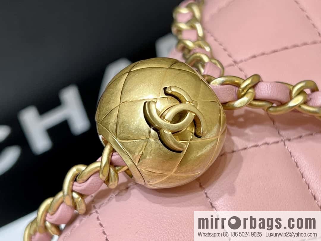 CHANEL 23K new color, pure original small gold ball, large mini20cm AS1787