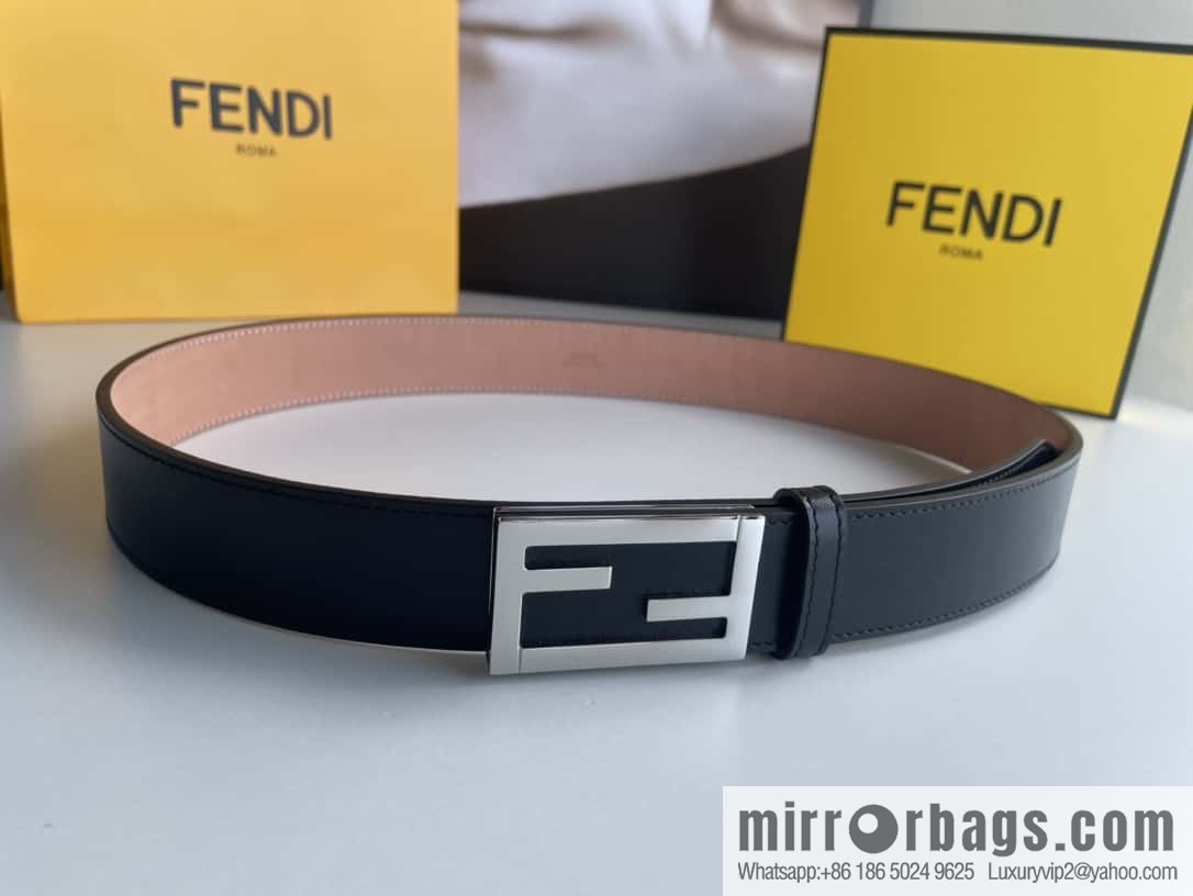 Fendi, Italian craft 3.5cmFF belt