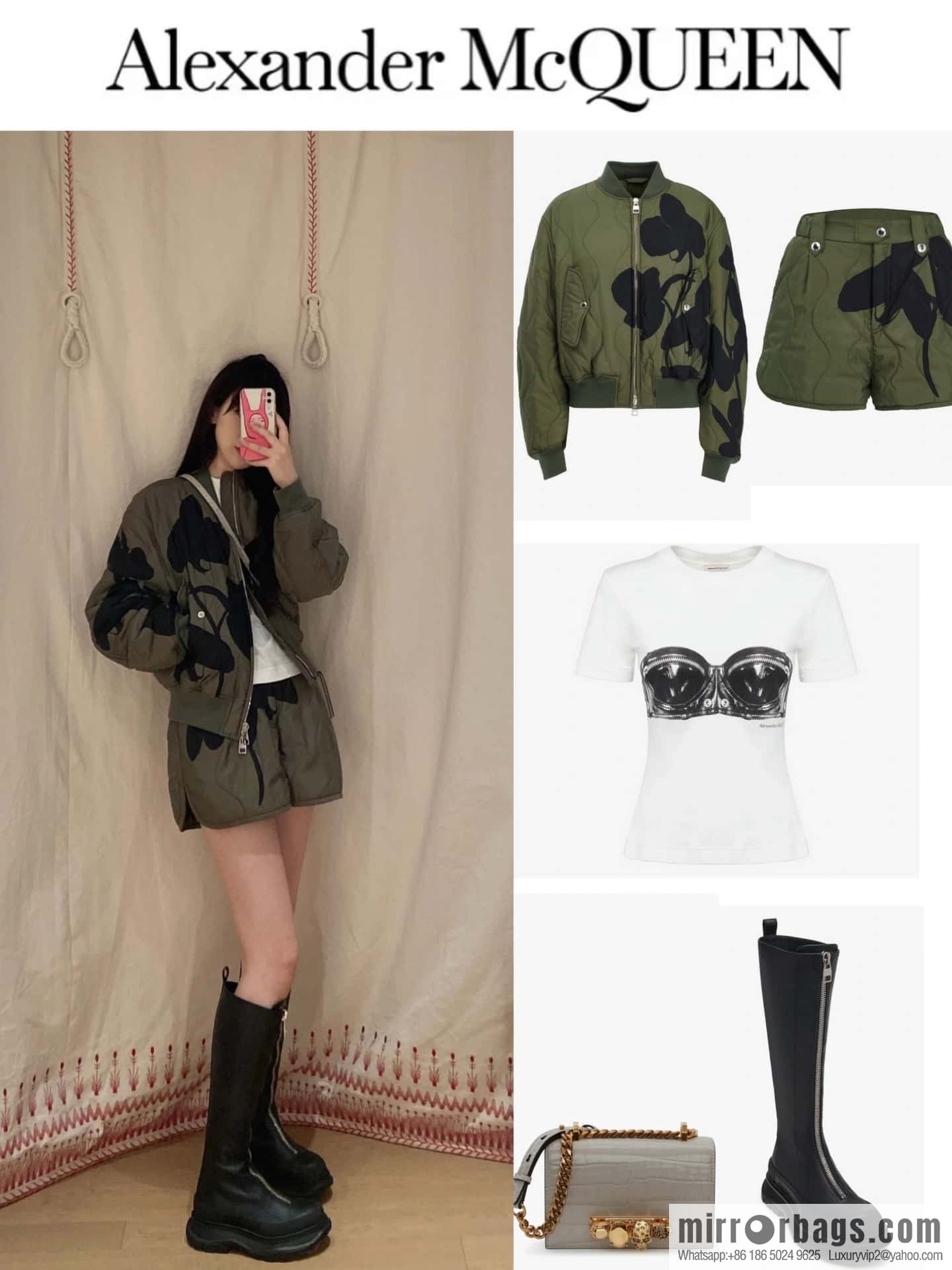Alexander McQueen Front Zip Platform Knight Boots