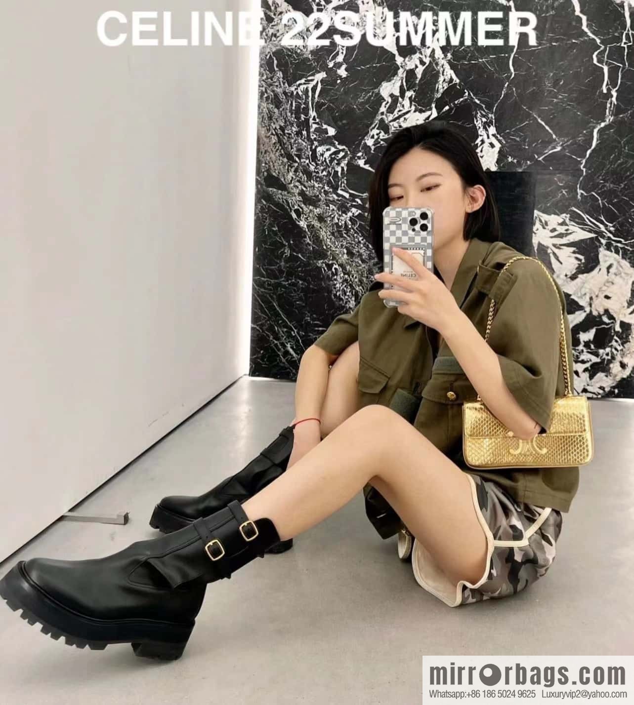 CELINE platform locomotive boots
