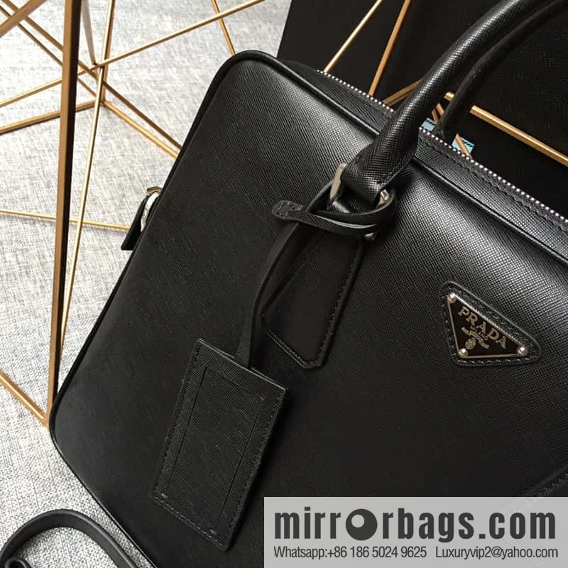 PRADA slim briefcase 0368 black
