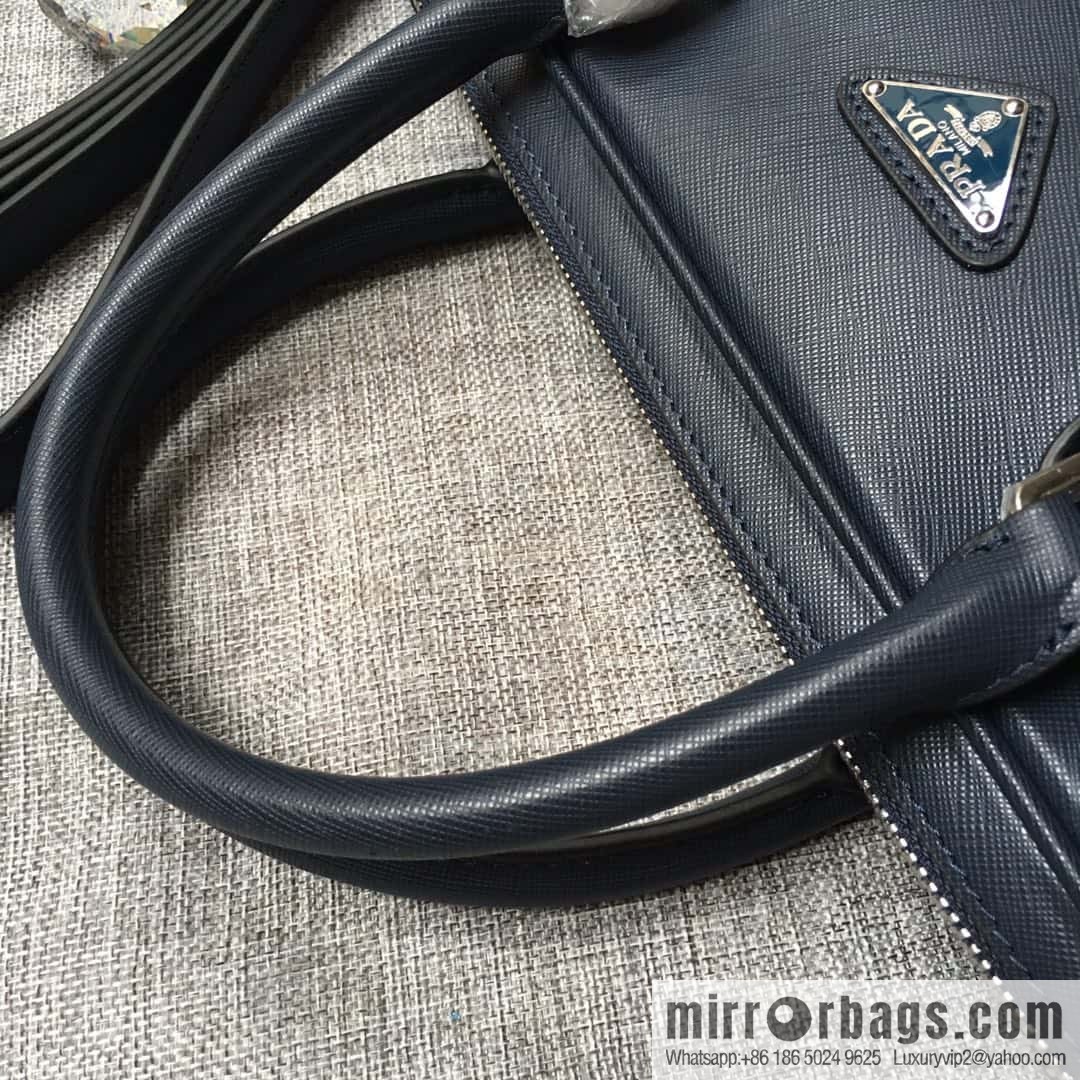 PRADA slim briefcase 0368 dark blue