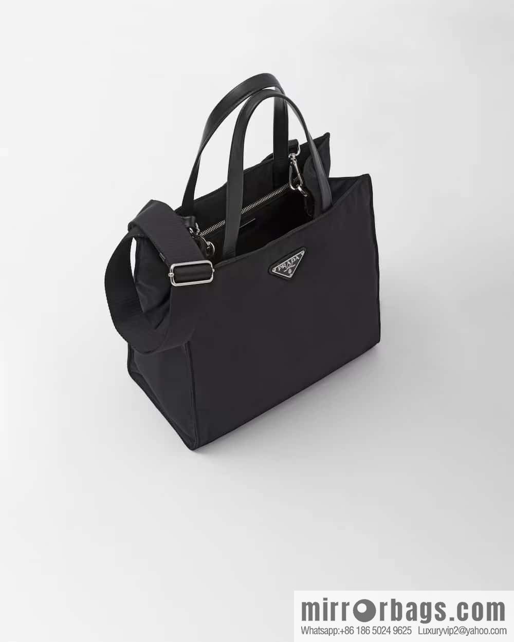 PRADA imported lined nylon fabric, new tote bag 1BG426